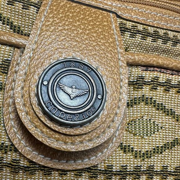 Vintage 90s Tan Aztec Southwestern Tribal Tapestry Purse Crossbody Bag - Picture 12 of 16